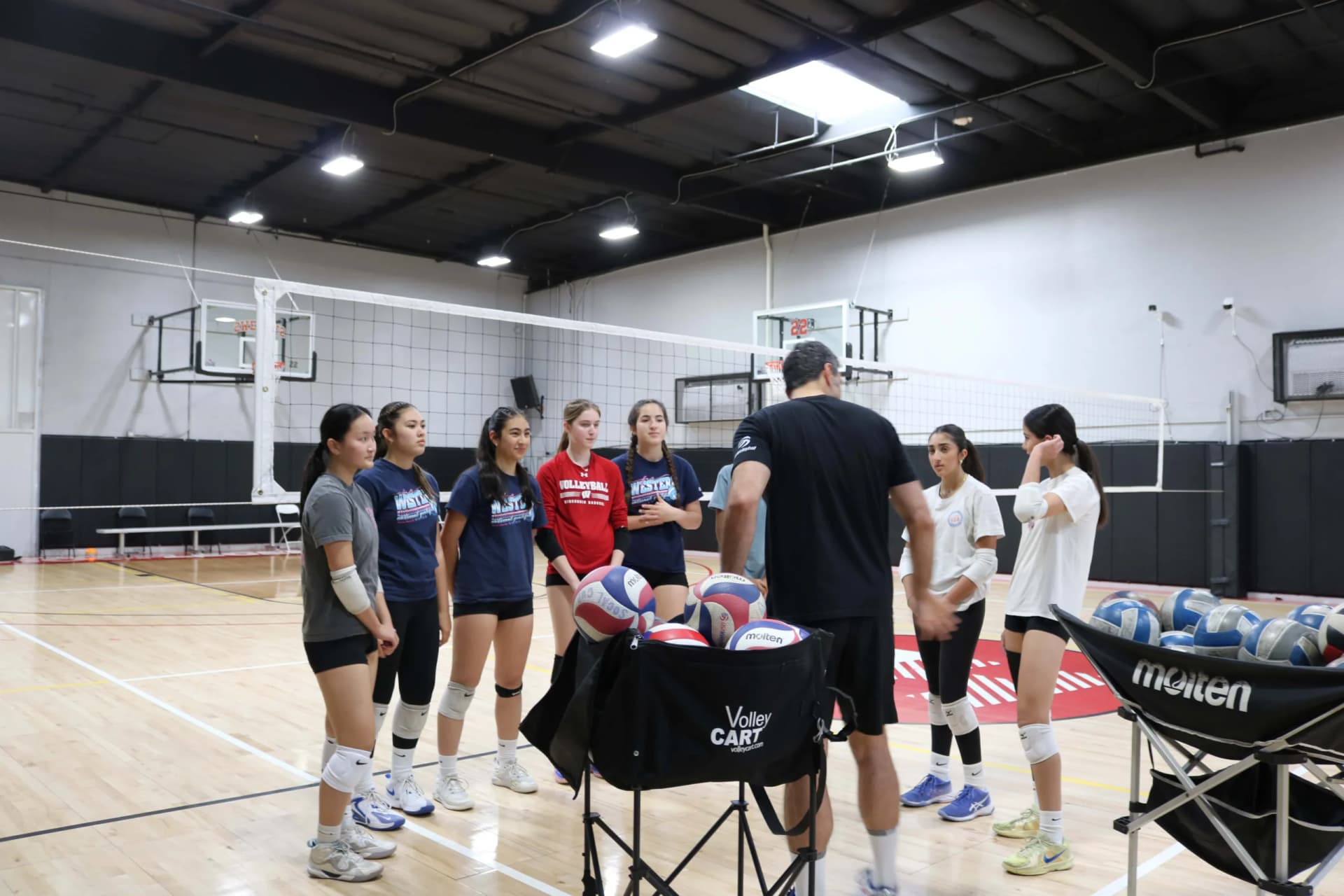 RVA holiday camp athletes in training session