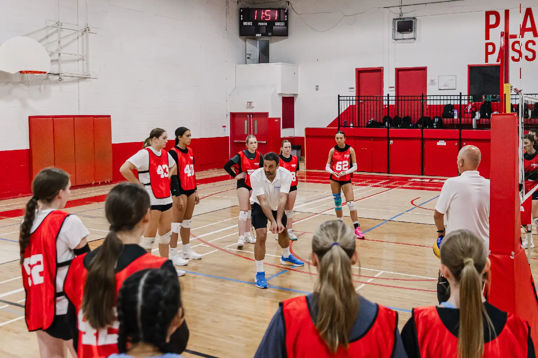RVA Riverside Volleyball Association competitive match in Corona